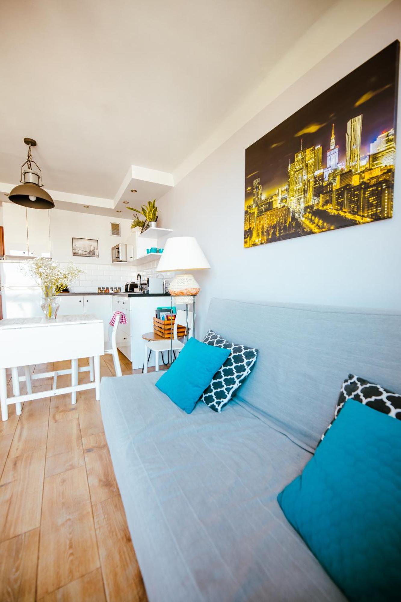 Bright 14Th Floor Central Home With Balcony & Views 바르샤바 외부 사진