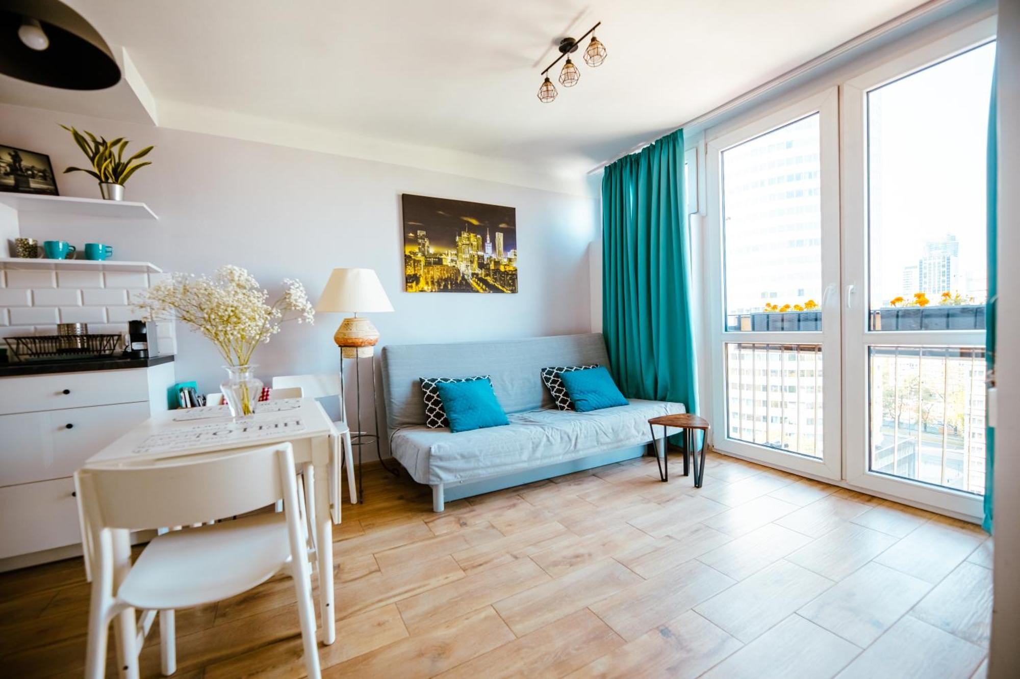 Bright 14Th Floor Central Home With Balcony & Views 바르샤바 외부 사진