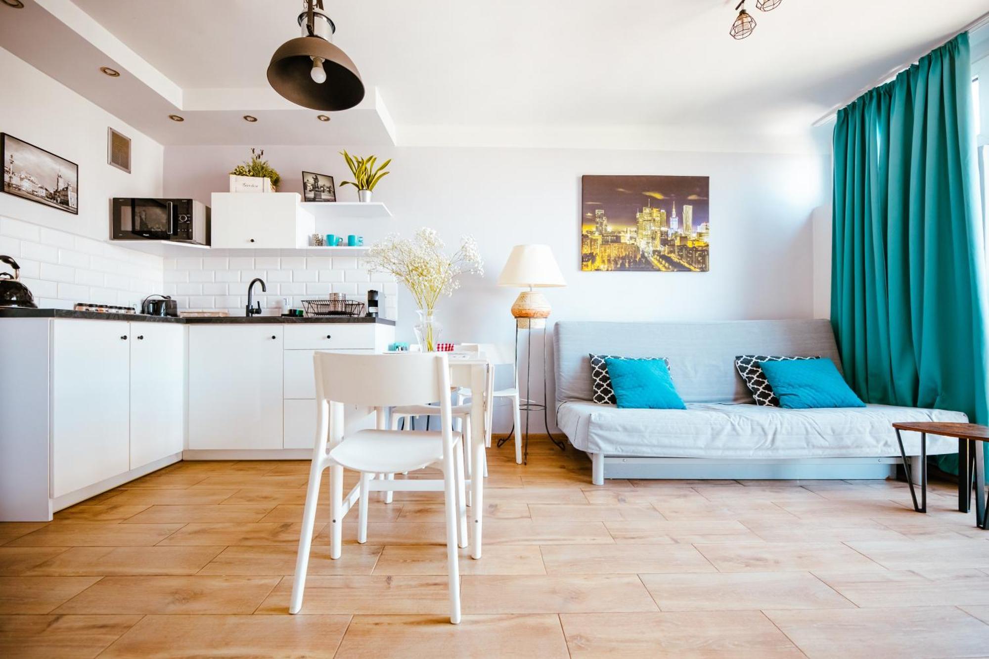 Bright 14Th Floor Central Home With Balcony & Views 바르샤바 외부 사진